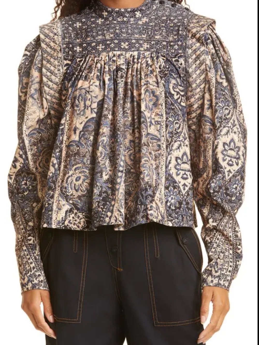 Ulla Johnson Parker Corduroy Top in Twilight Size 4
